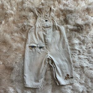 100% Cotton Vintage Classic Winnie the Pooh Neutral Cargo Overalls Boy Tigger